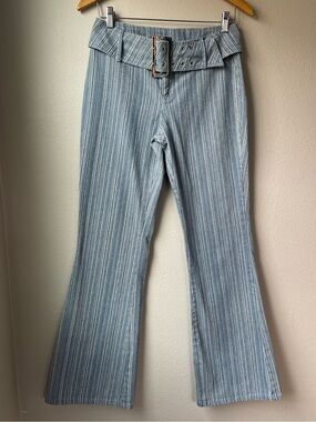 West of melrose Low Rise Belted Stripe Womens
Flare Pants